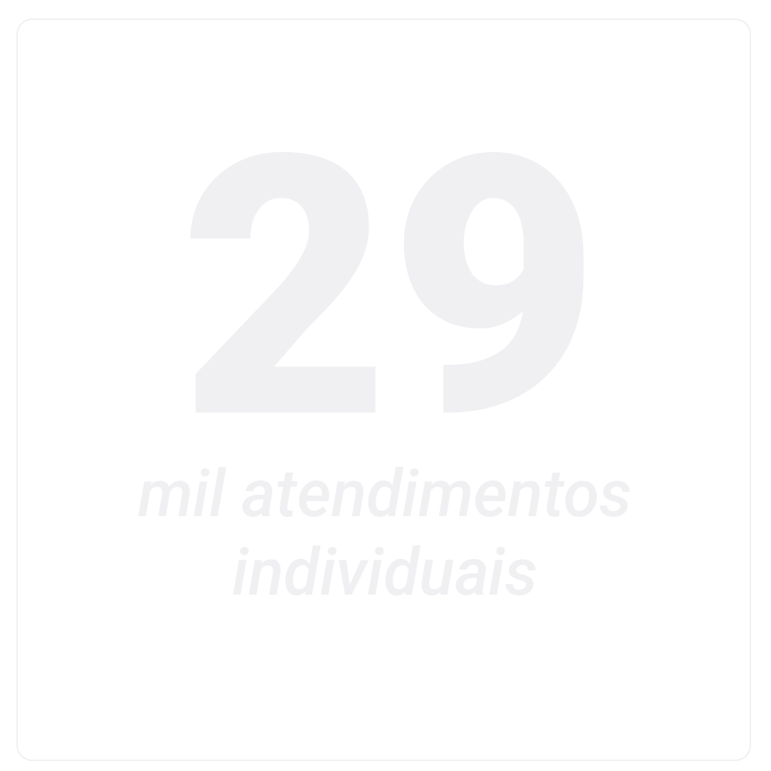D'FRANÇA FERRAZ - 29 MIL ATENDIMENTOS INDIVIDUAIS